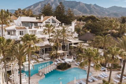 Puente Romano Beach Resort on the Golden Mile Marbella with swimming pools and gardens